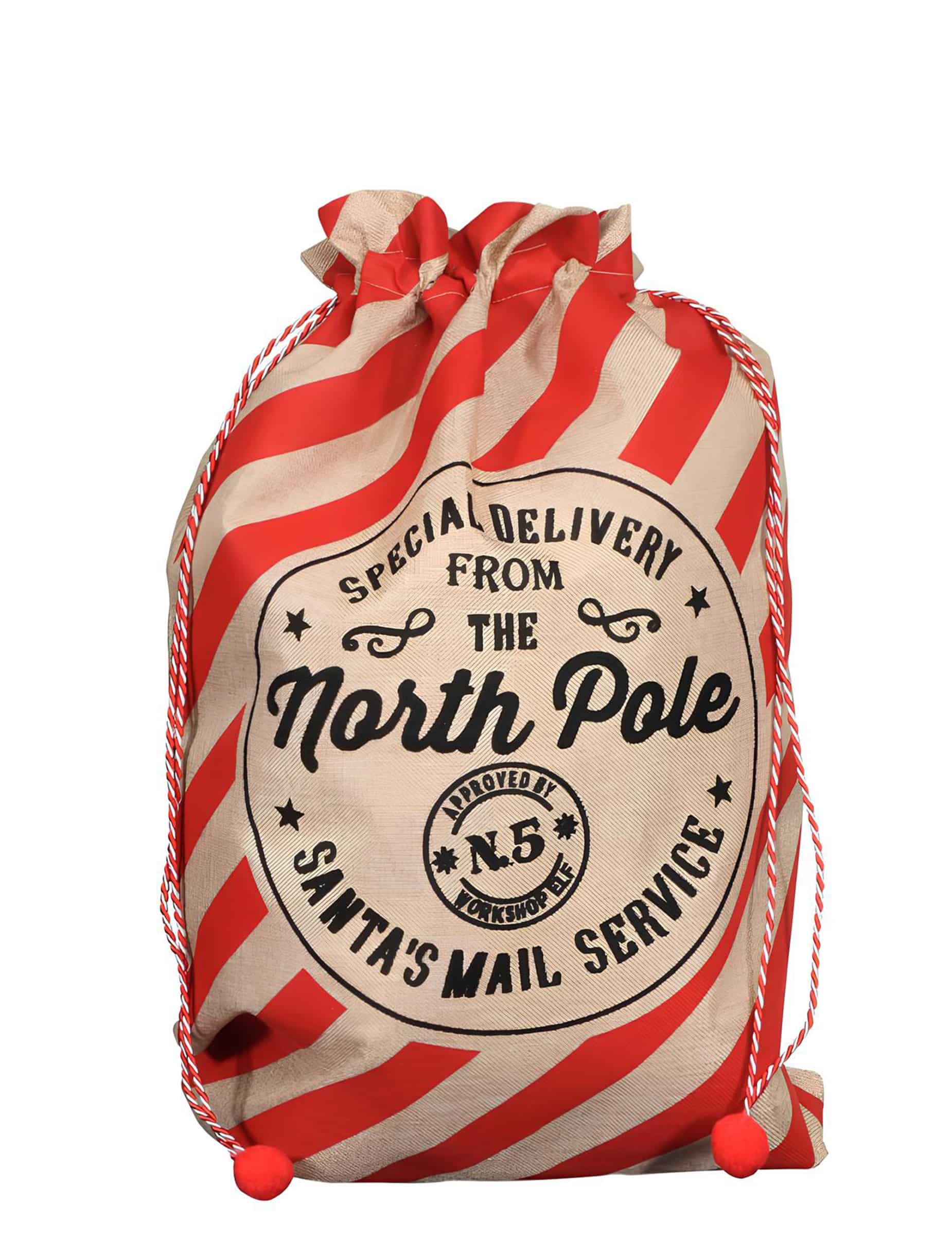 Weihnachtssack Gestreift Sack de Noël rayée 50 x 70 cm