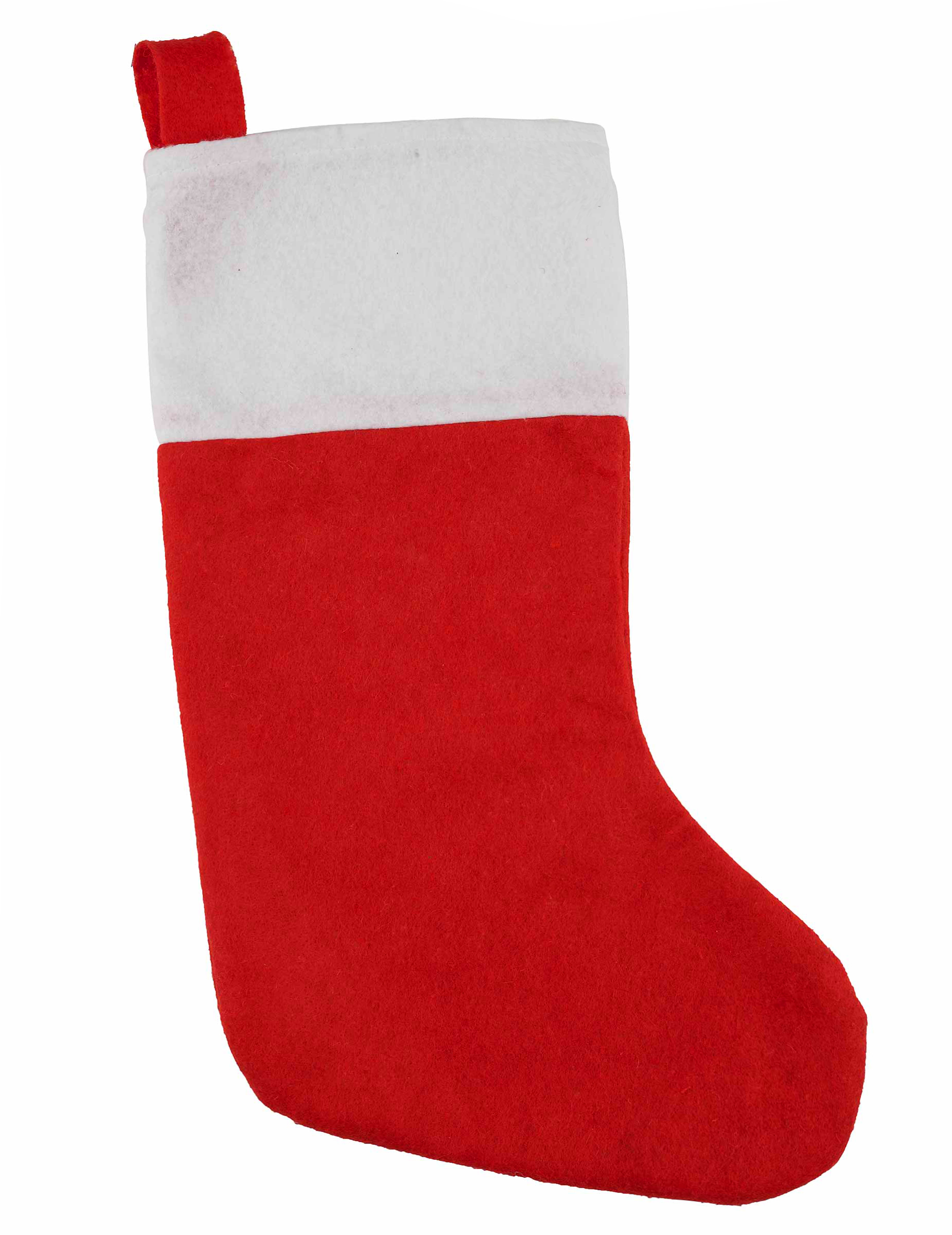 Weihnachtsstrumpf Geschenktasche rot-weiss 37cm