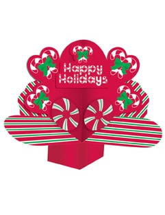 Weihnachtstischdeko Happy Holidays