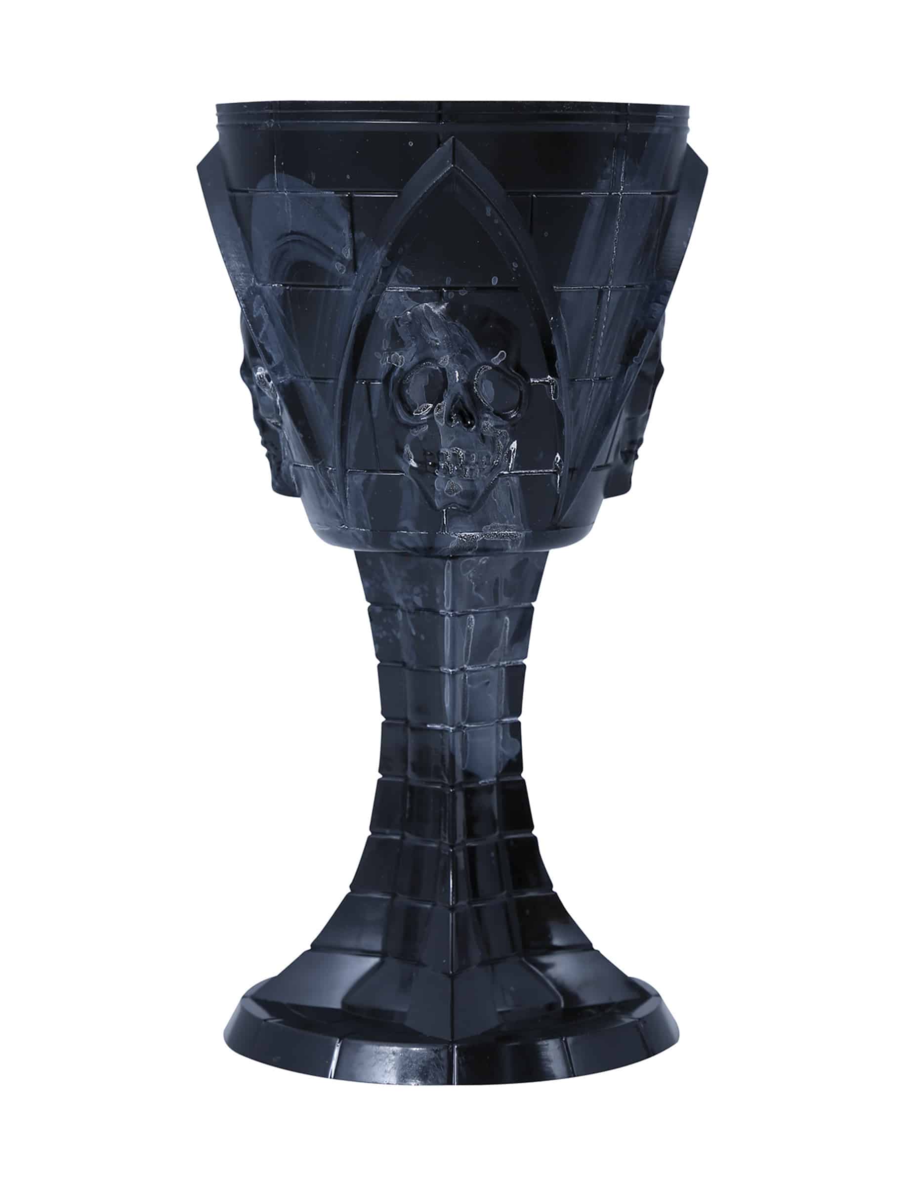 Weinglas mit Totenkopf 19cm Gothic