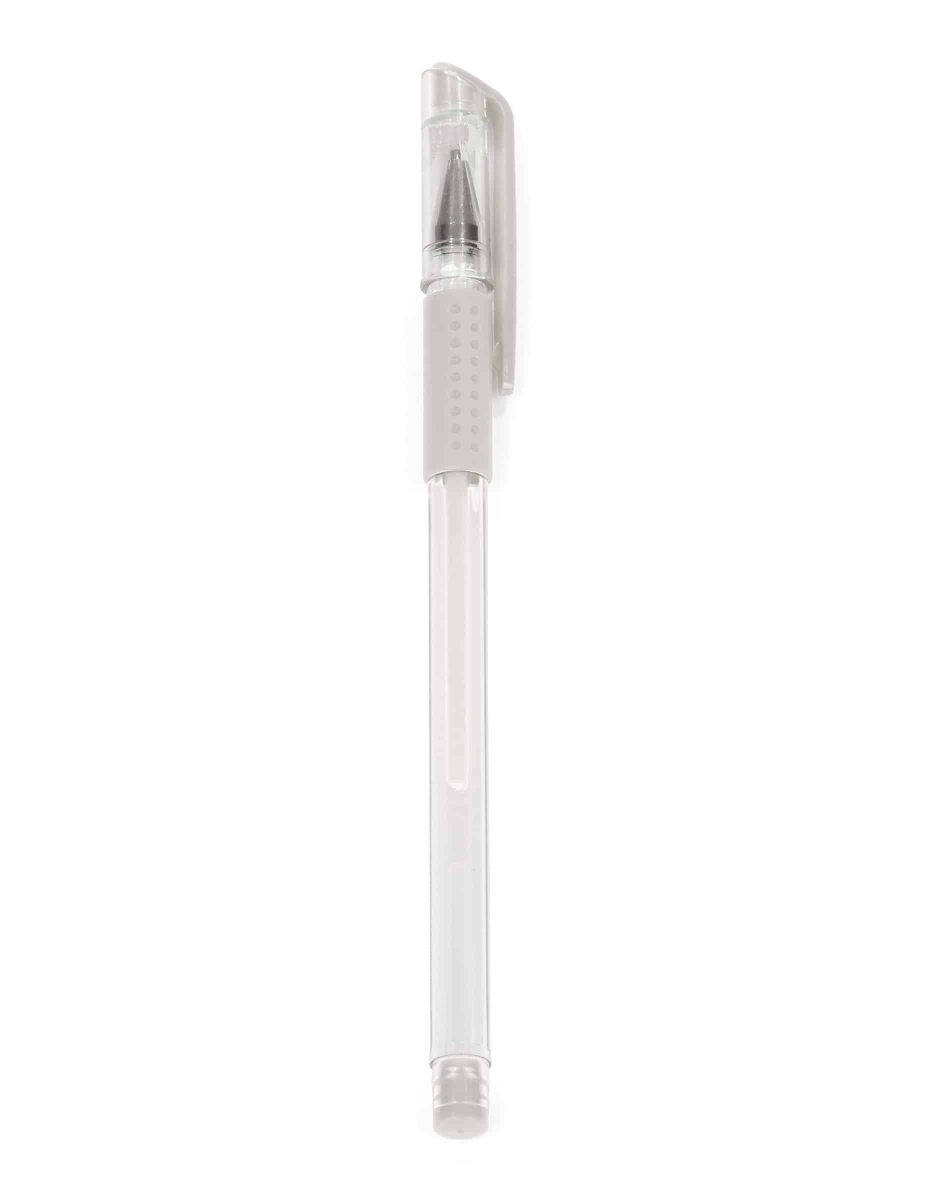 Weißer Gelstift mit deckender Tinte