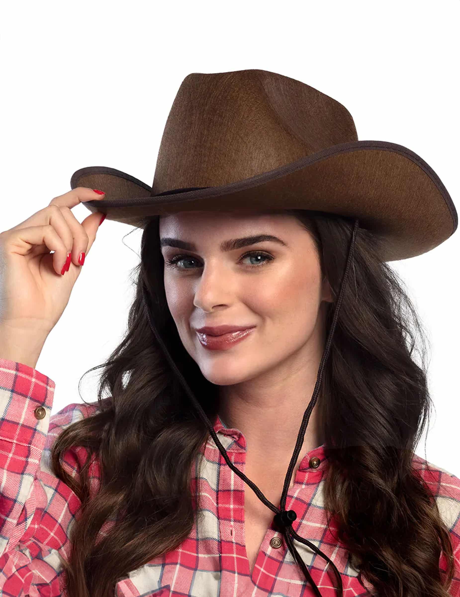 Western Cowboyhut für Erwachsene braun