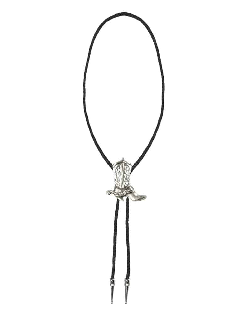 Westernhalsband Erwachsene schwarz-silber