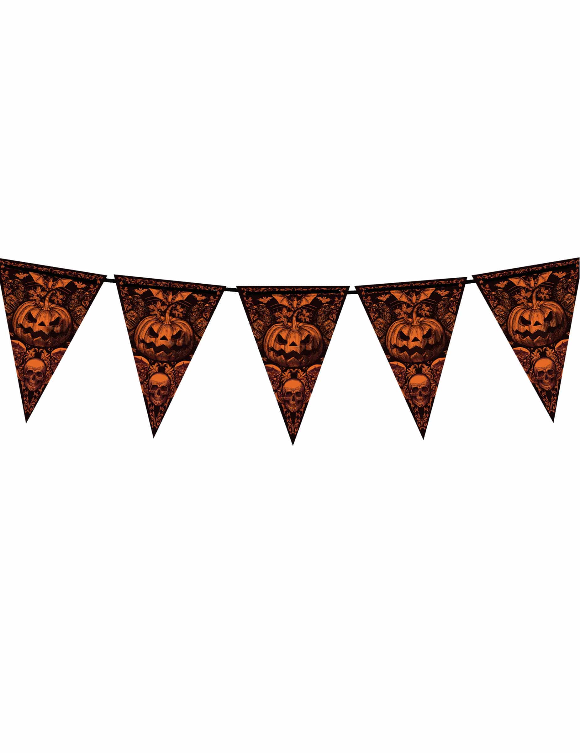 Wimpelgirlande Kürbis Halloween