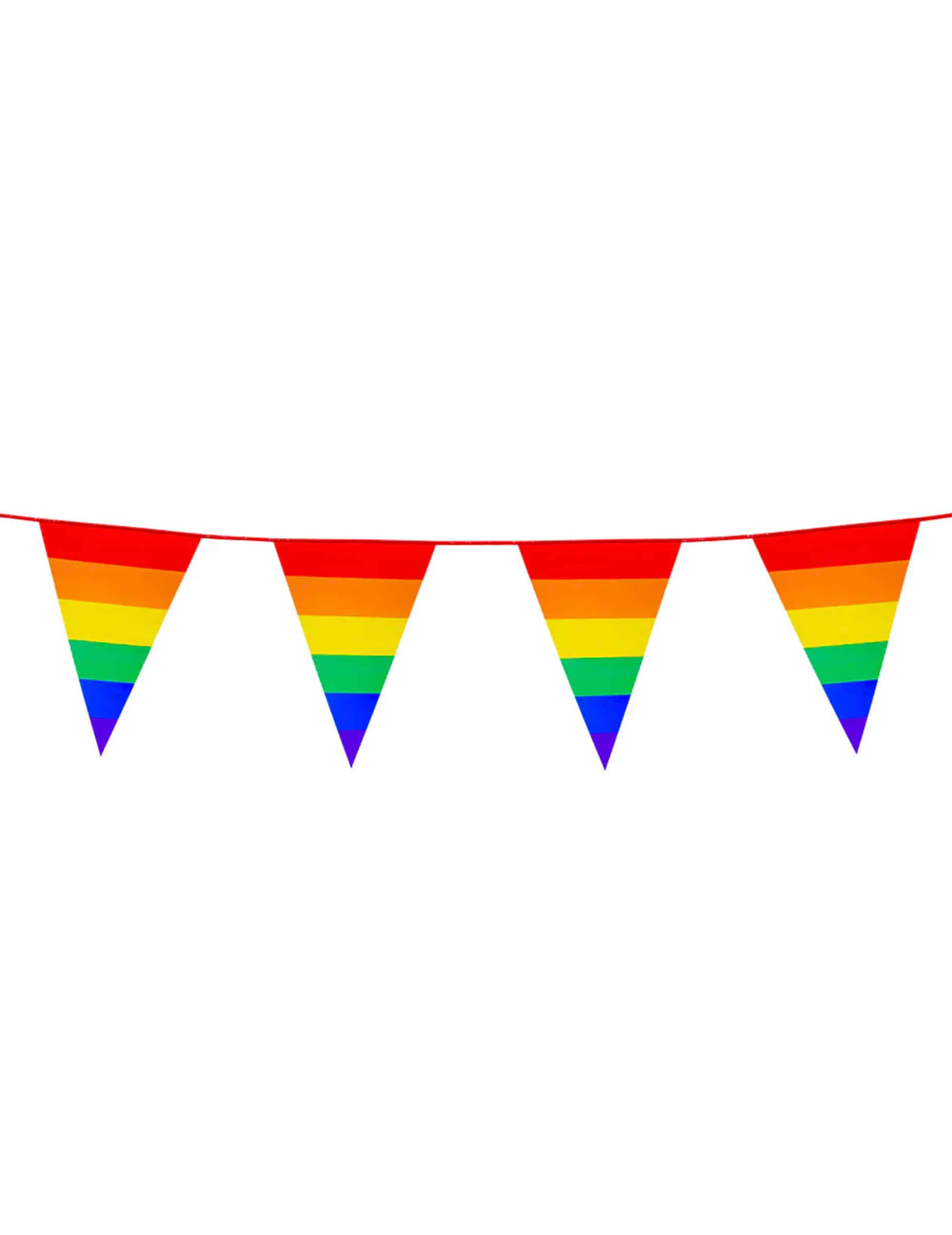 Wimpelgirlande Regenbogen 10 m
