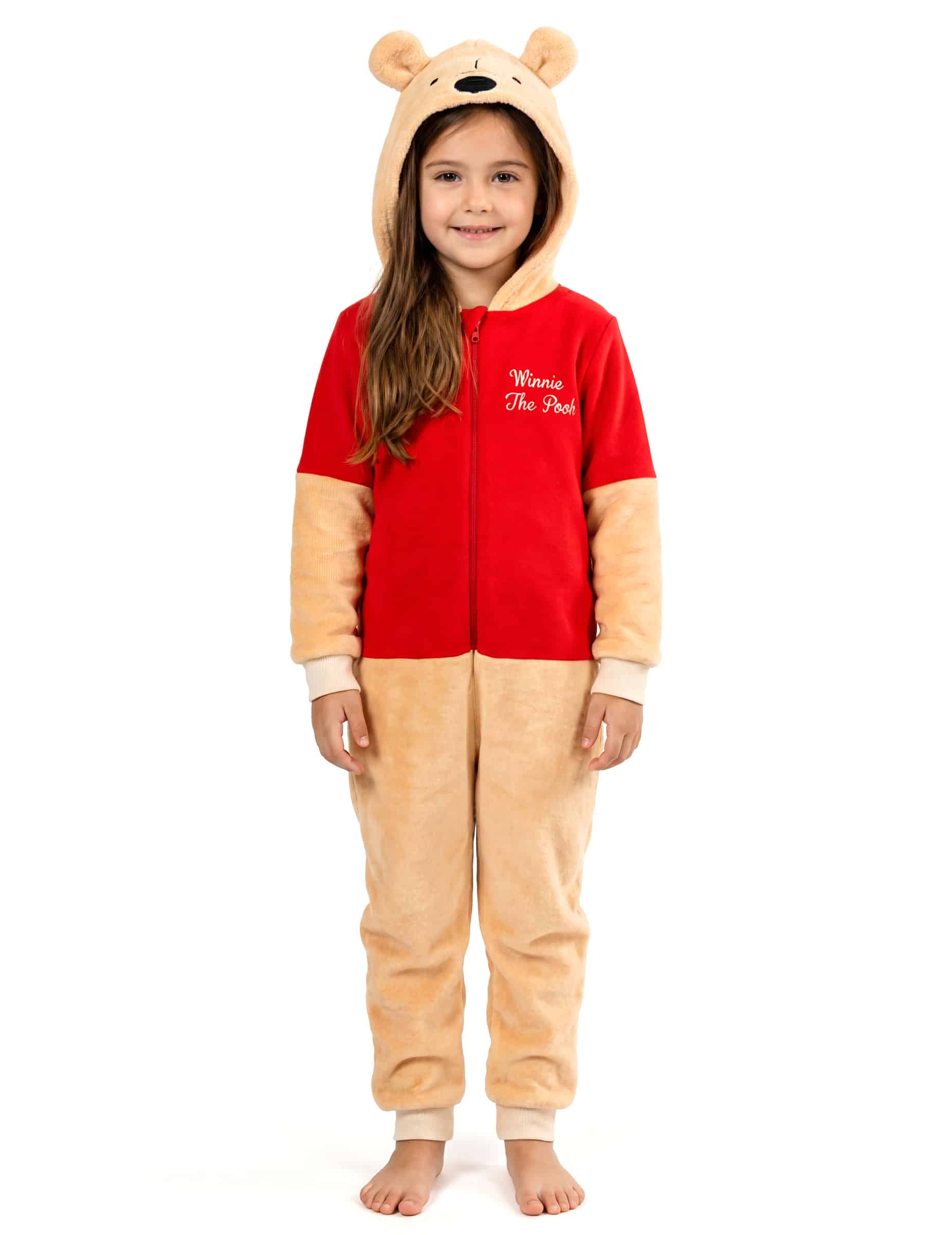 Winnie l'Ourson Kinder-Overall rot-beige
