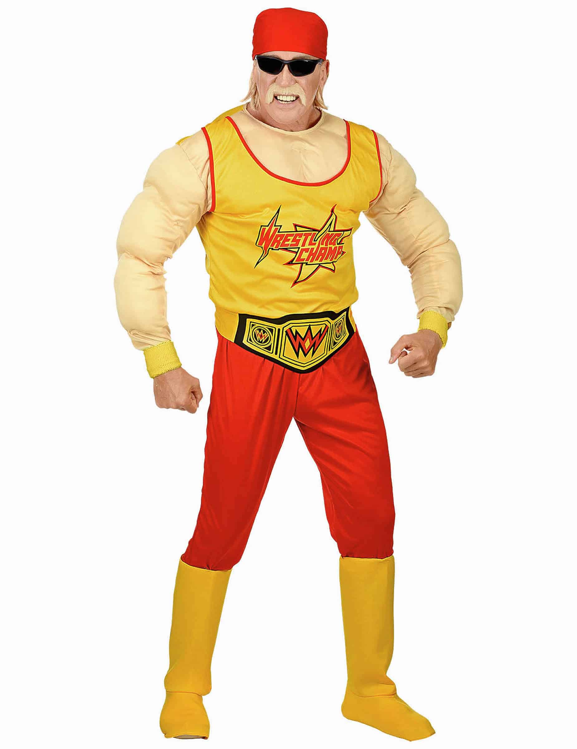 Wrestler-Kostüm für Männer 5-teilig