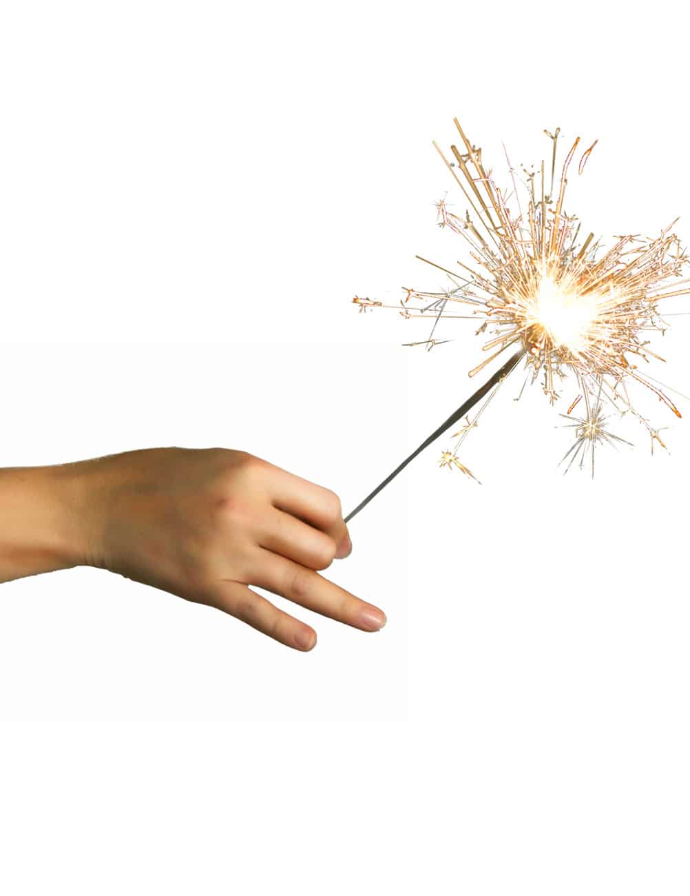 Wunderkerzen Silvester-Artikel 10 Stück blau 18cm
