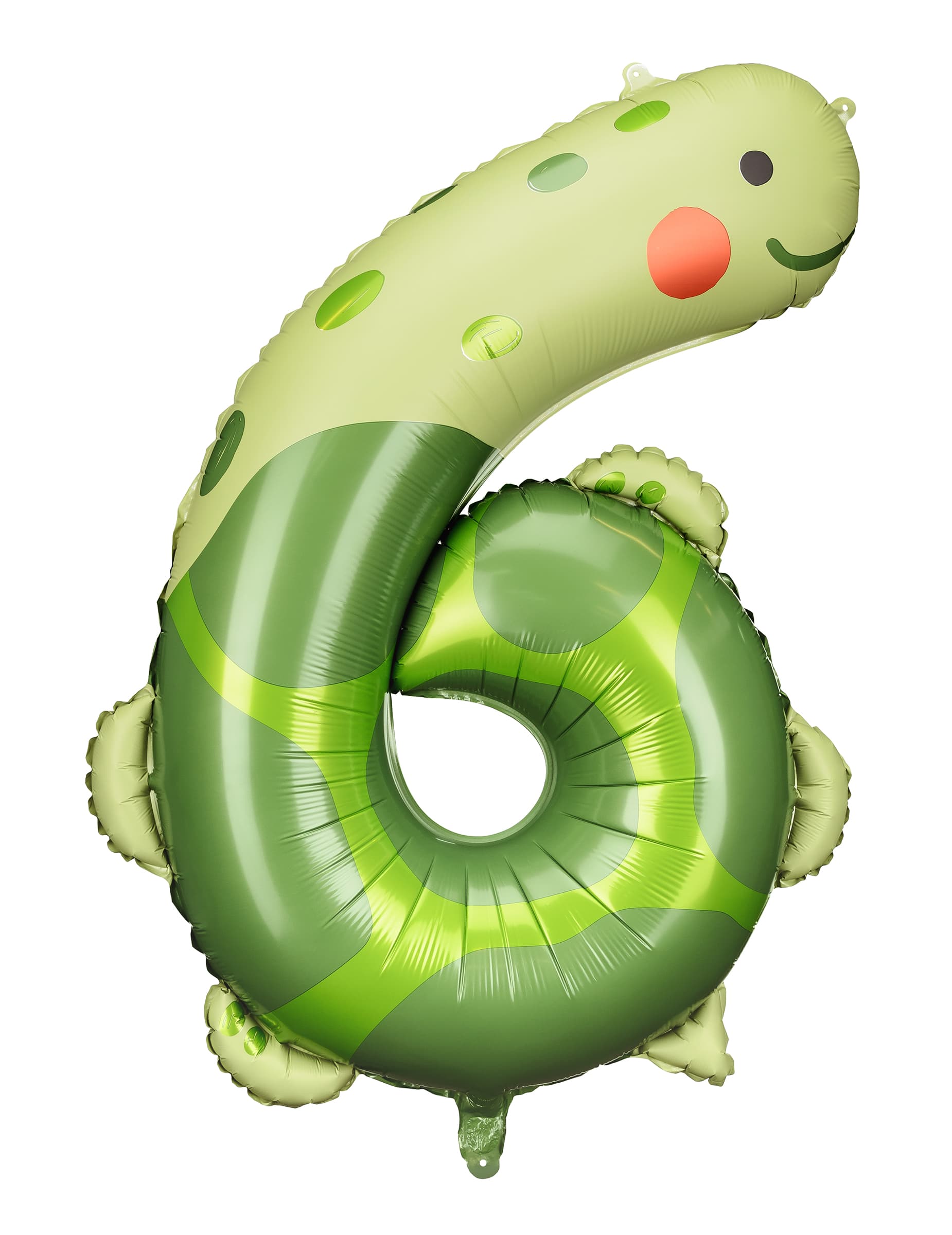 Ziffer 6 Schildkröte Folienballon 75 cm x 96 cm