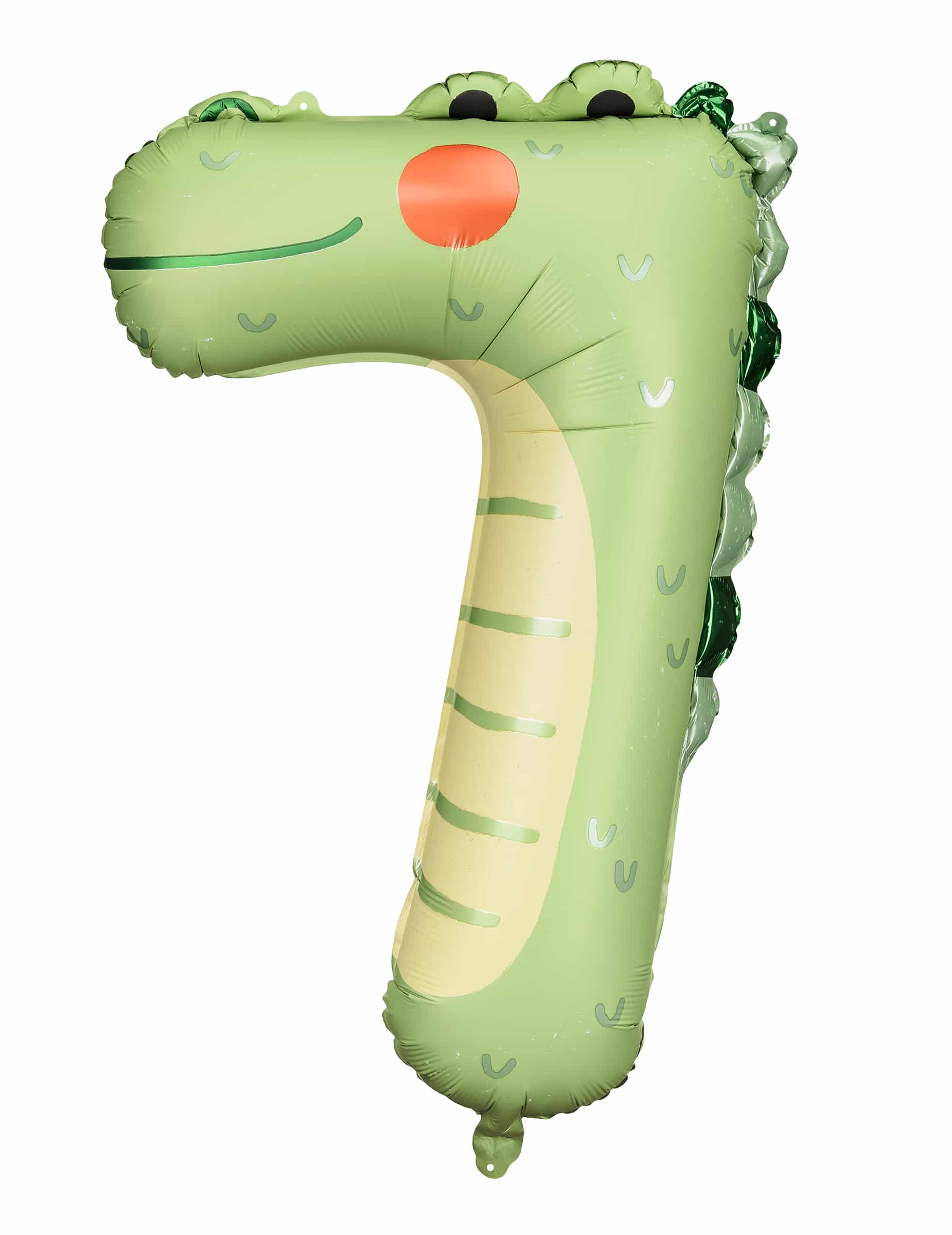 Ziffer 7 Krokodil Folienballon 56 cm x 85 cm