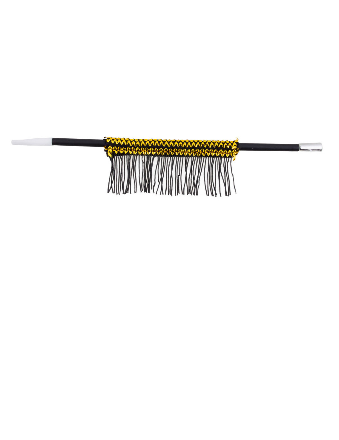 Zigarettenhalter mit Fransen schwarz-gold 33