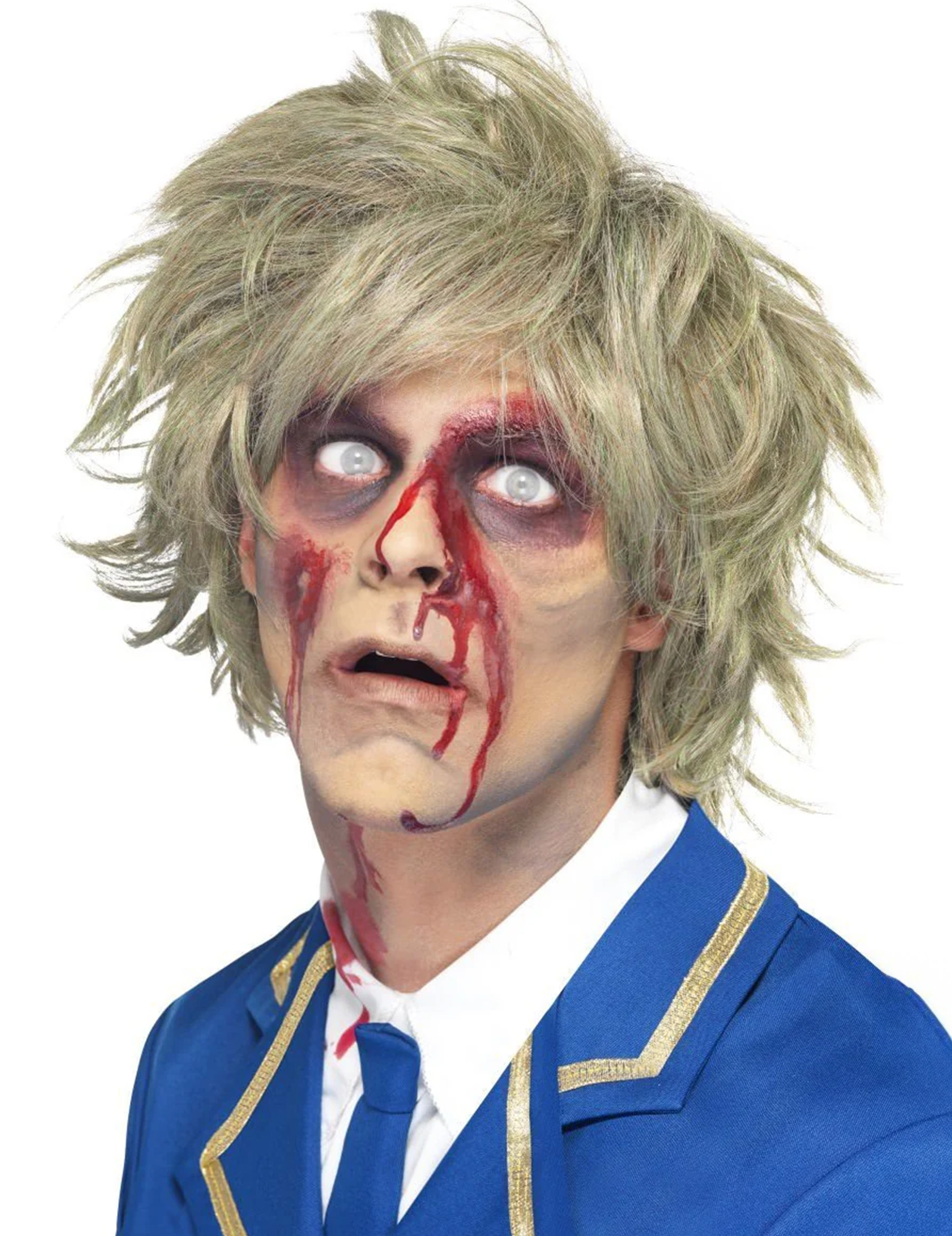 Zombie Kurzhaar-Perücke blond