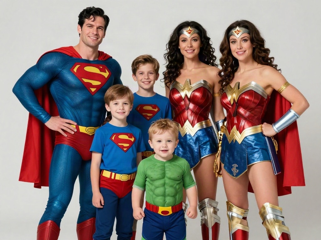 Karneval Kostüm Familie