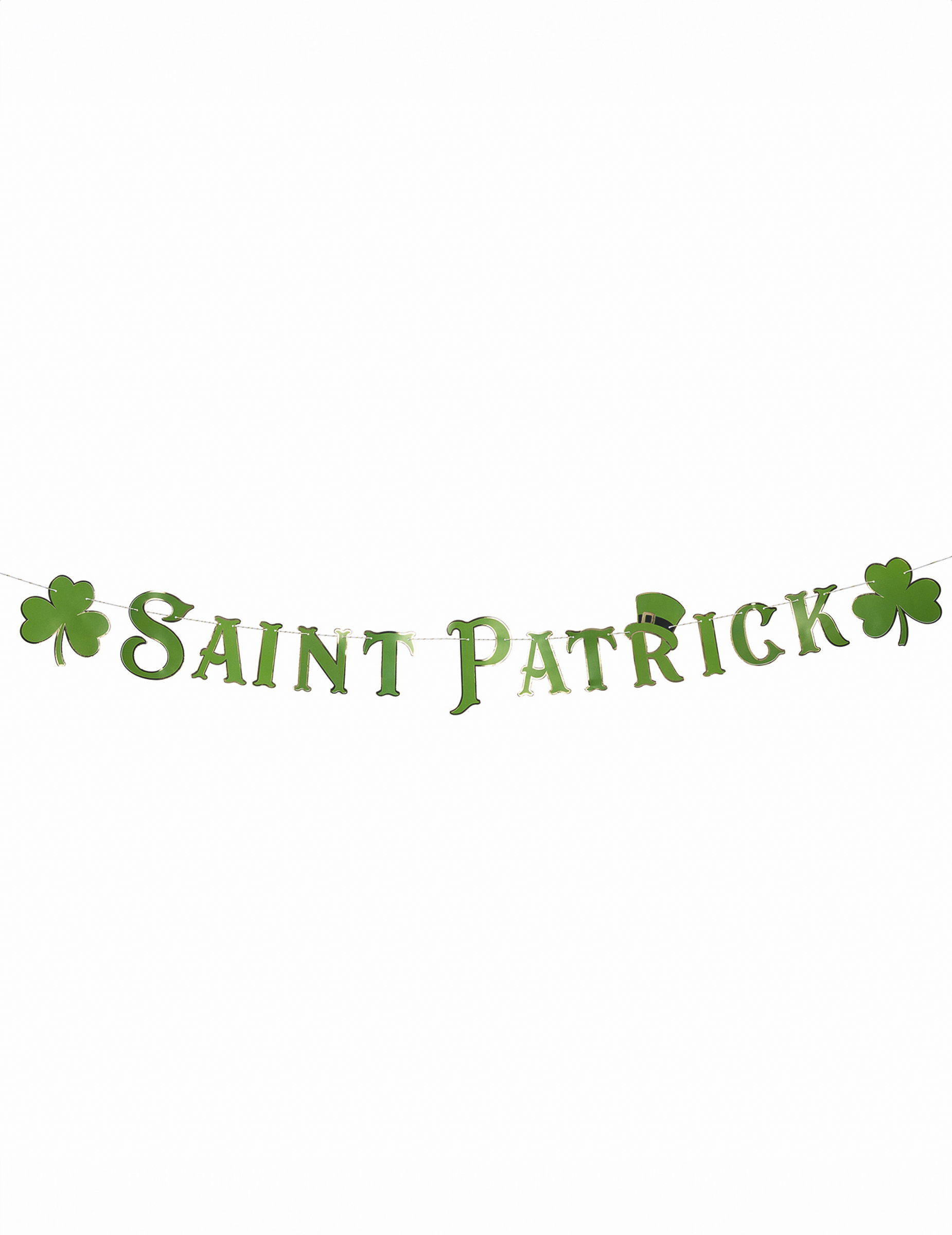 festliche St. Patrick's Day Girlande grün 2m