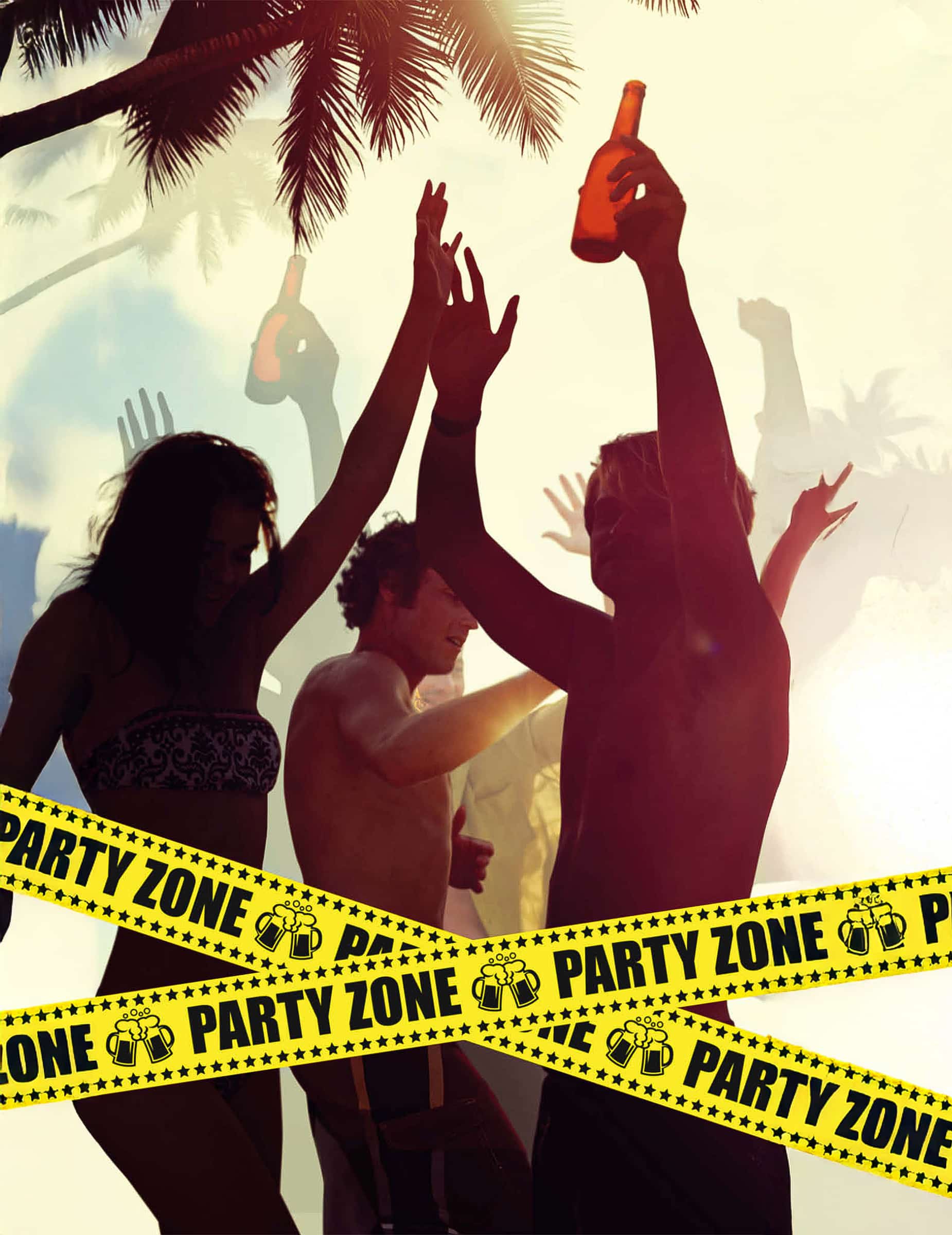 gelbes Band - Party Zone