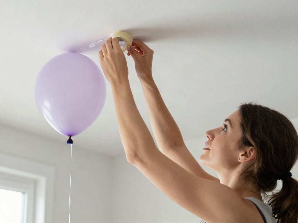Luftballons befestigen