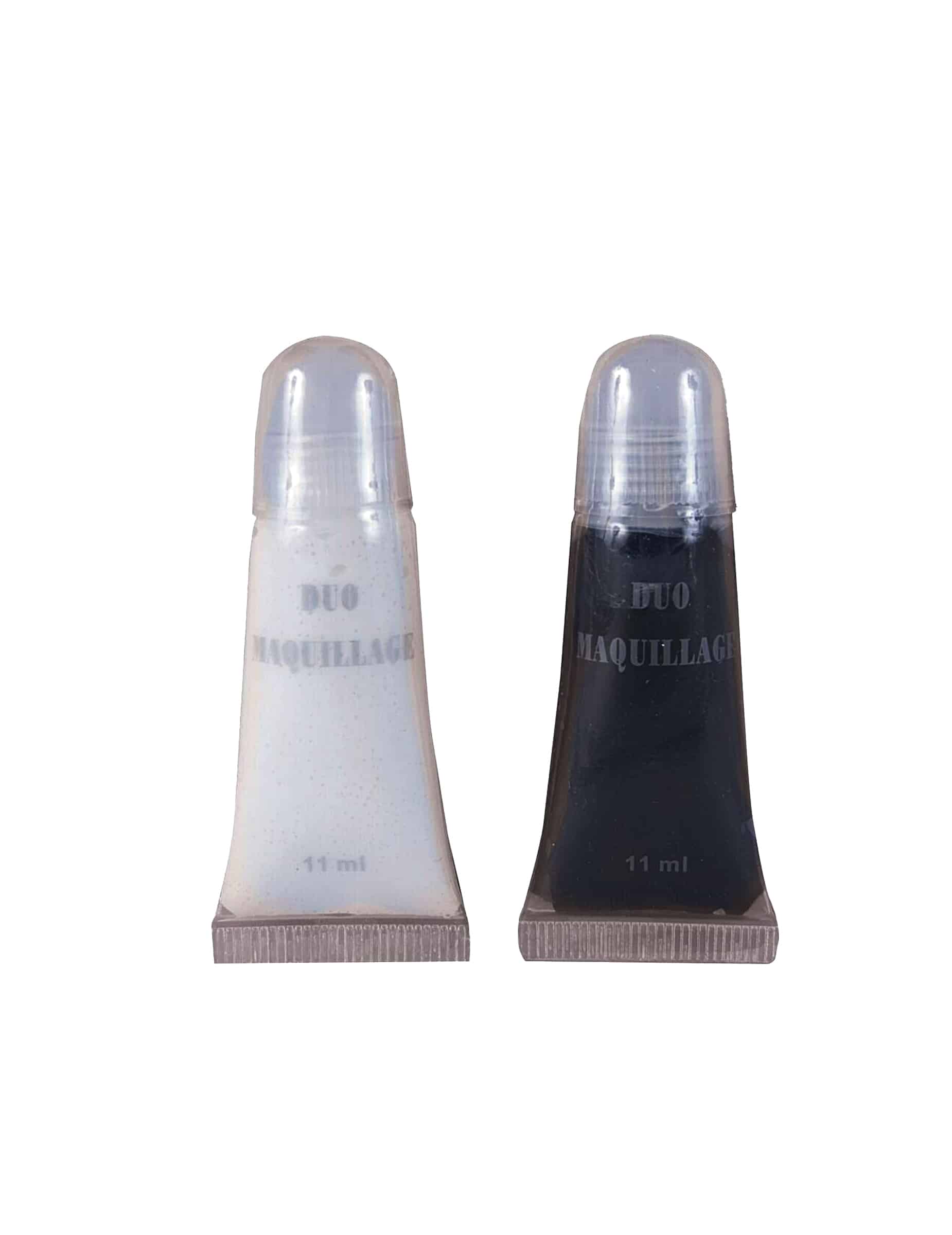 schwarz und weißes Make up