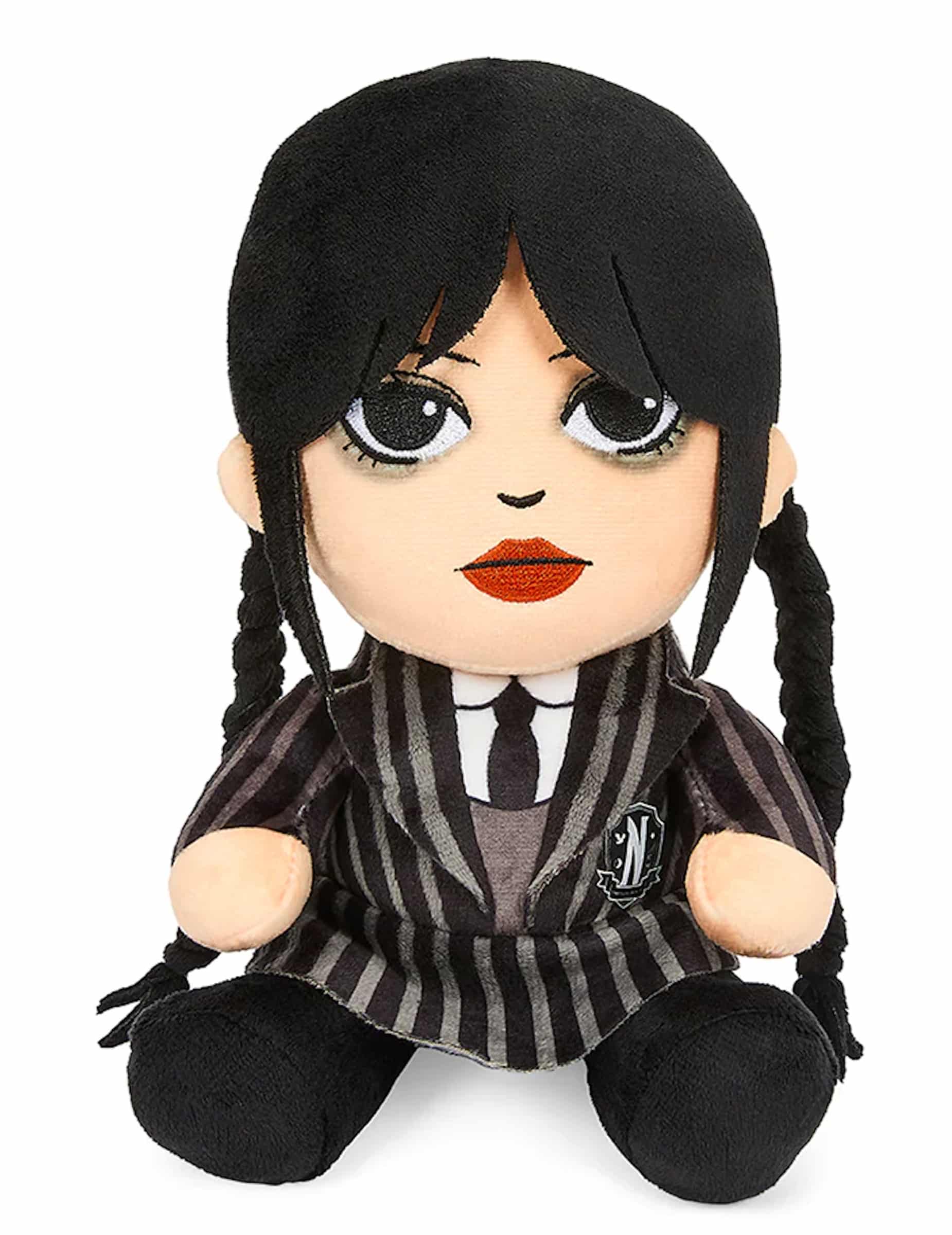 schwarzes Plüschtier Wednesday Addams 20 cm